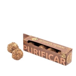 Pack com 4 bombitas de incenso herbal para defumação, em embalagem discreta e natural.