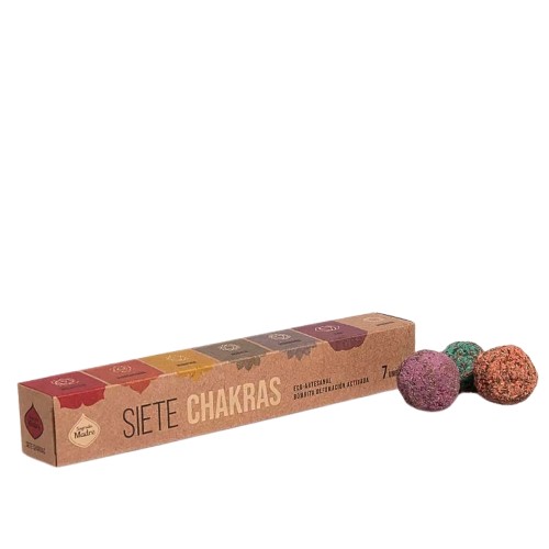 Incenso Bombita Herbal de Defumação - Pack 7, 7 Chakras