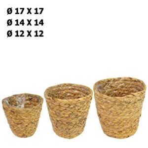 Cestos Redondos em Vime - Pack 3