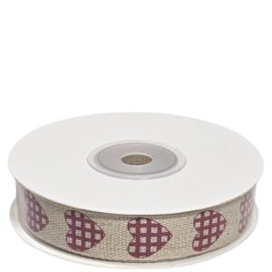 Rolo de Fita com Corações 15mm x 10m