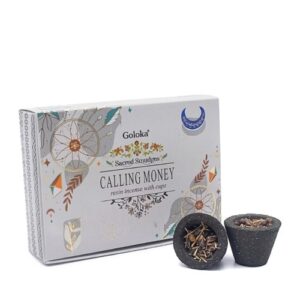 Copo de Carvão com Resina Natural - 6 copos, Chama Dinheiro