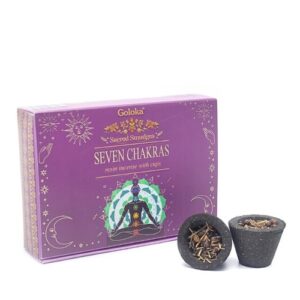 Copo de Carvão com Resina Natural - 6 copos, 7 Chakras