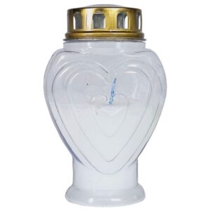 Círio Vela Coração - Branco