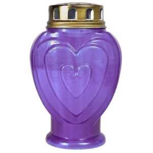 Círio Vela Coração - Lilás