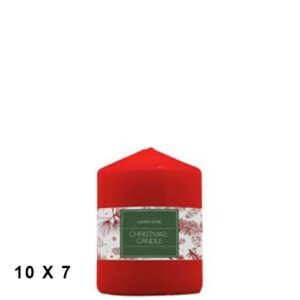Vela Decorativa 10x7cm - Vermelho, Natal
