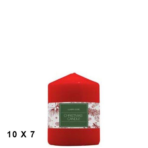 Vela Decorativa 10x7cm - Vermelho, Natal