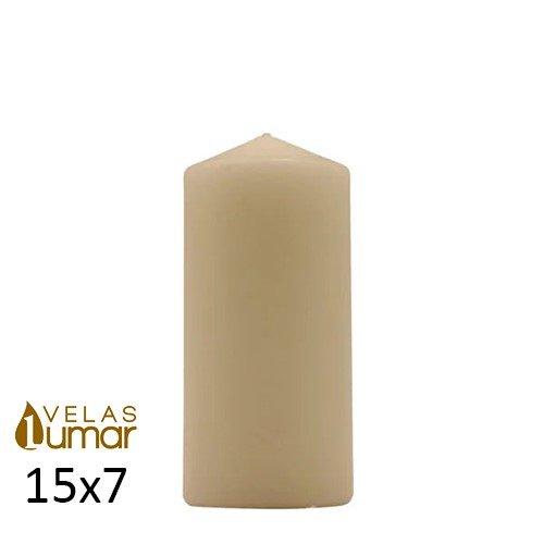 Vela Decorativa 15x7cm - Castanho