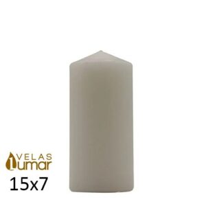 Vela Decorativa 15x7cm - Cinzento