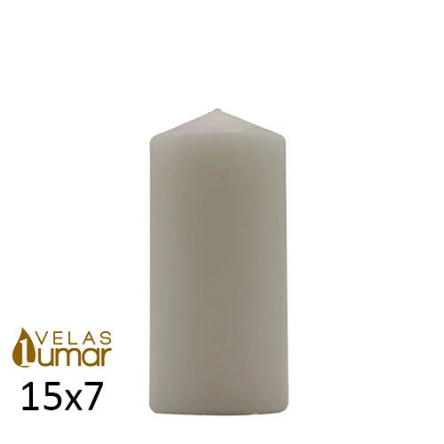 Vela Decorativa 15x7cm - Cinzento