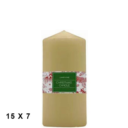 Vela Decorativa 15x7cm - Creme, Natal