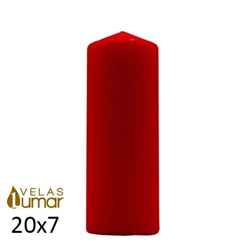 Vela Decorativa 20x7cm - Vermelho