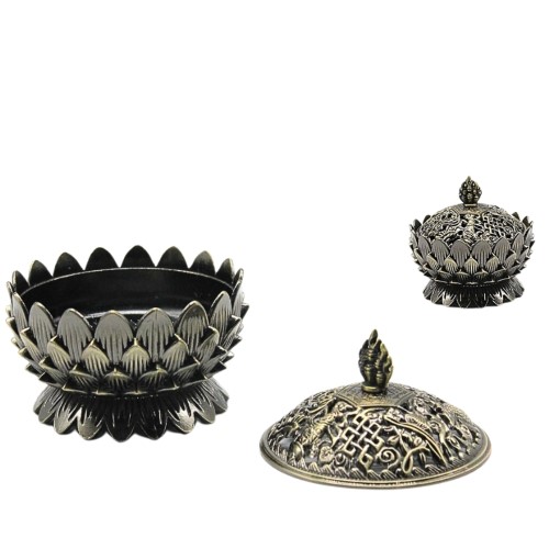 Turíbulo Defumador em Metal - Dourado