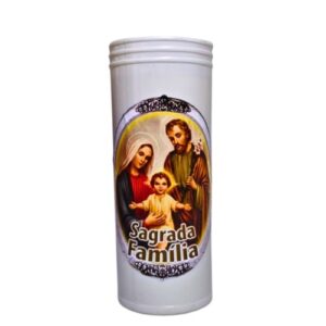 Círio Vela Elétrica com Imagem - Sagrada Família