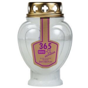 Círio Vela Elétrica Coração - Branco