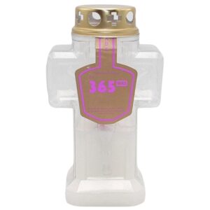 Círio Vela Elétrica Cruz - Branco