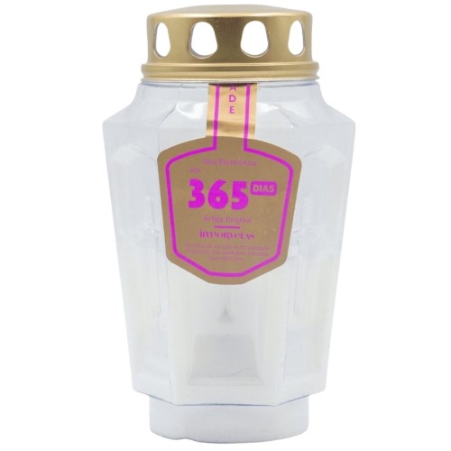 Círio Vela Elétrica Pirâmide - Branco