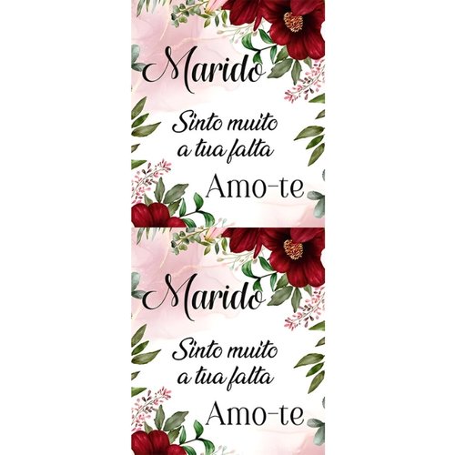 Etiqueta Decorativa para Velas - 411 Marido, Pequeno
