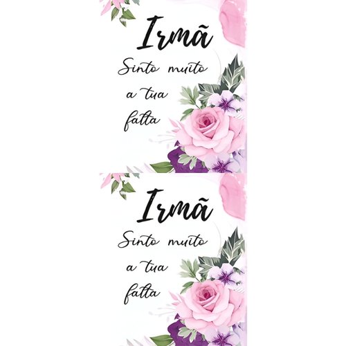 Etiqueta Decorativa para Velas - 414 Irmã, Pequeno