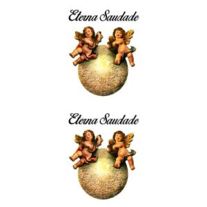 Etiqueta Decorativa para Velas - 417 Anjo, Pequeno