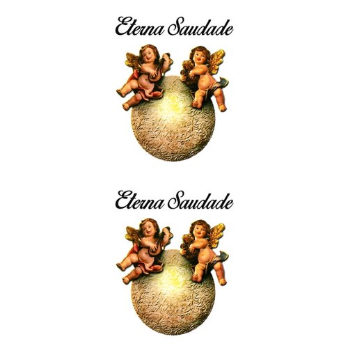 Etiqueta Decorativa para Velas - 417 Anjo, Pequeno