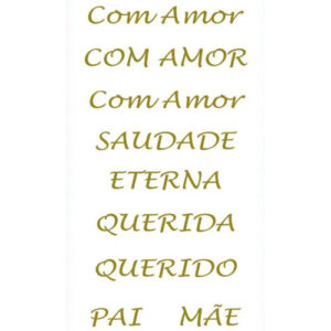 Etiqueta Decorativa para Velas - 420 Dedicatórias