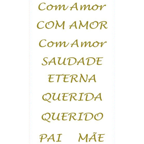 Etiqueta Decorativa para Velas - 420 Dedicatórias