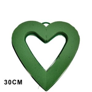 Coração Aberto com Esponja Floral 30cm