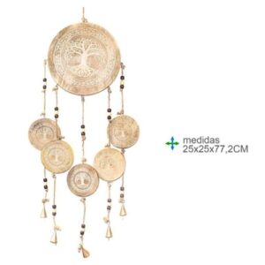 Espanta Espíritos em Madeira 25x25x77,2cm - Árvore da Vida