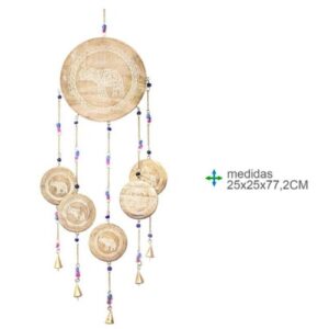 Espanta Espíritos em Madeira 25x25x77,2cm - Elefante