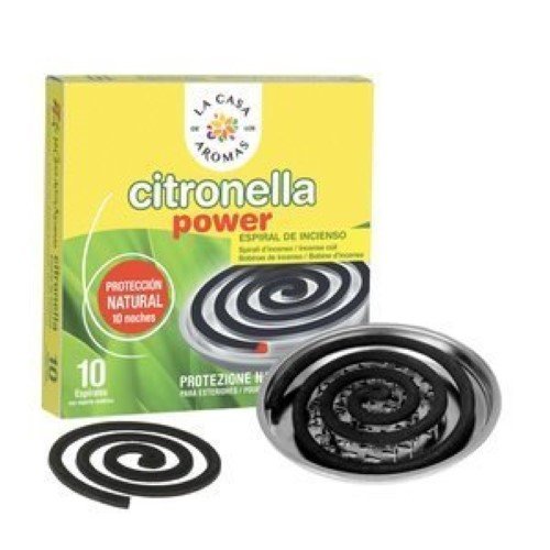 Espiral de Incenso Anti-Mosquitos - Pack 10, Citronela
