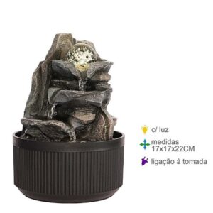 Fonte de Água em Resina 17x17x22cm