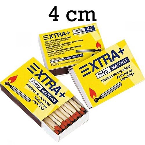 Caixa de Fósforos 4cm - 100 Unidades