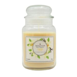 Vela Perfumada em Frasco - 500g, Baunilha