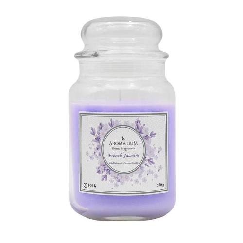 Vela Perfumada em Frasco - 500g, Lavanda