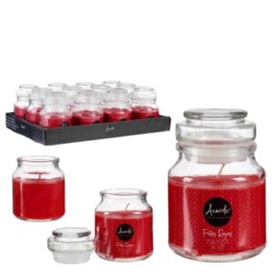 Vela Perfumada em Frasco - 28h, Frutos Vermelhos