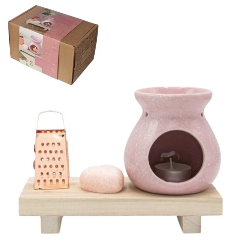 Conjunto para Oferta - Queimador em Cerâmica e Essência Sólida