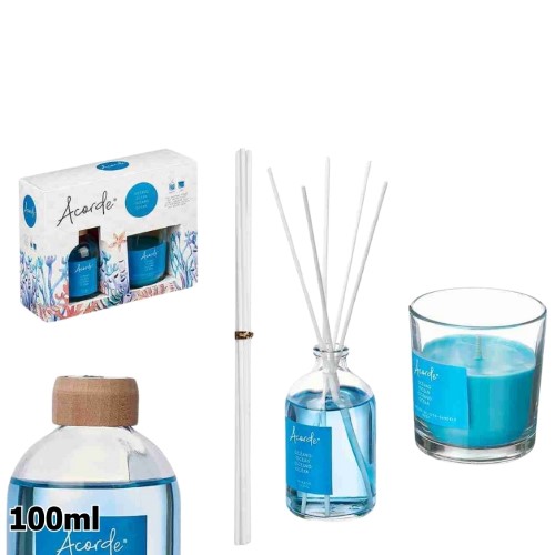 Conjunto para Oferta - Mikado 100ml e Vela Perfumada 30h - Oceano