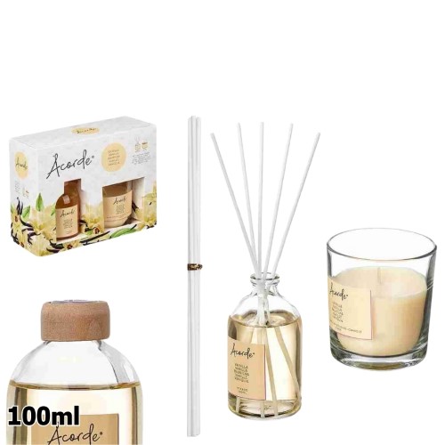 Conjunto para Oferta - Mikado 100ml e Vela Perfumada 30h - Baunilha