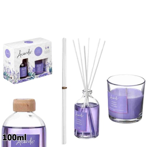 Conjunto para Oferta - Mikado 100ml e Vela Perfumada 30h - Lavanda