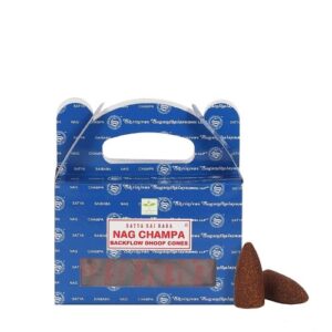 Incenso Fluxo de Retorno em Cone - 24 Unidades, Nag Champa