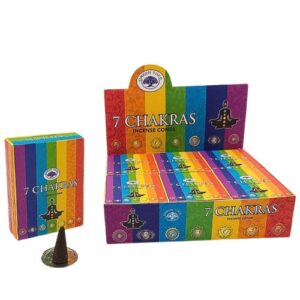 Incenso em Cone - 10 Unidades, 7 Chakras