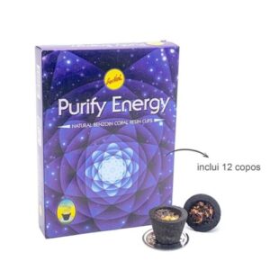 Incenso em Copo de Carvão com Resina Natural - 12 copos, Limpeza