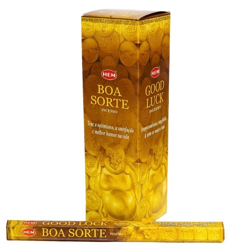Incenso HEM em Vareta - Boa Sorte