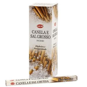 Incenso HEM em Vareta - Canela e Sal Grosso