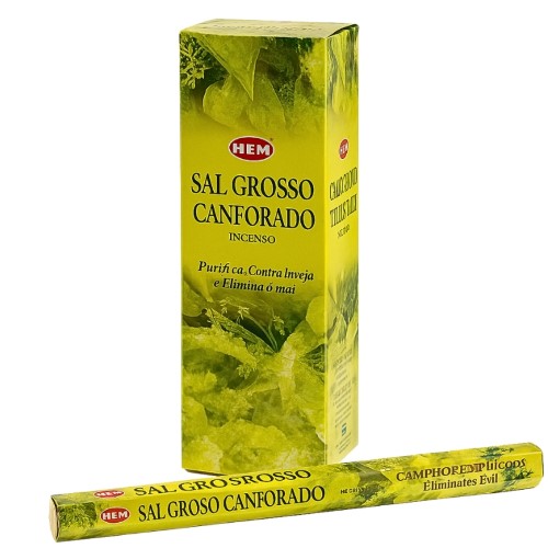 Incenso HEM em Vareta - Sal Grosso Canforado