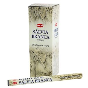 Incenso HEM em Vareta - Sálvia Branca