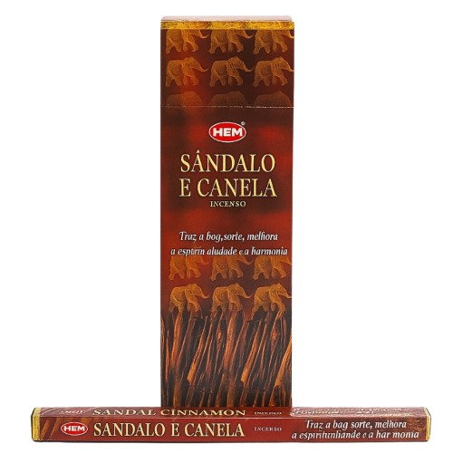 Incenso HEM em Vareta - Sândalo e Canela