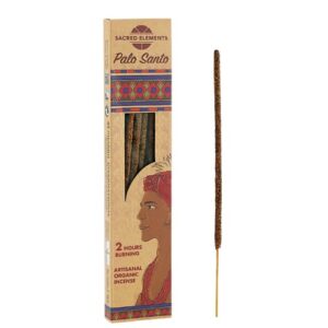 Incenso Orgânico Sacred Elements em Vareta - 8 Varetas, Pau Santo