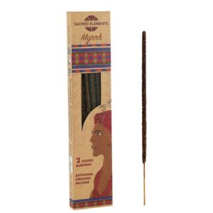 Incenso Orgânico Sacred Elements em Vareta - 8 Varetas, Mirra