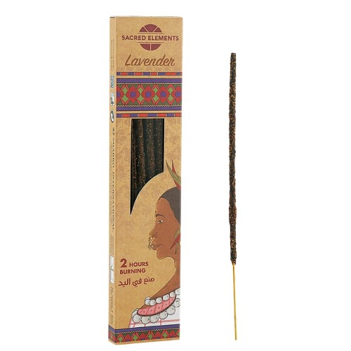 Incenso Orgânico Sacred Elements em Vareta - 8 Varetas, Lavanda